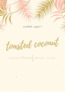 Toasted Coconut sugar cookie and icing recipe