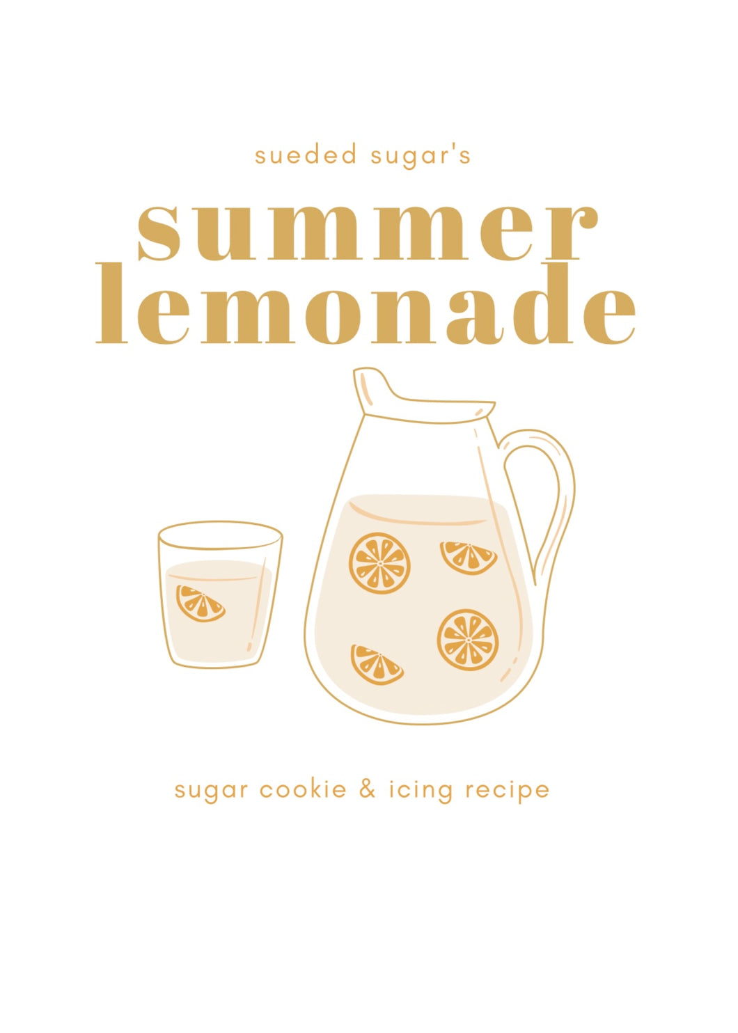 Summer Lemonade sugar cookie and hybrid icing recipe