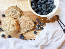 Load image into Gallery viewer, Blueberry Crumble Muffin drop cookie recipe
