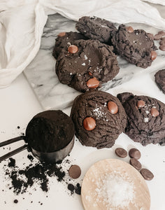 Triple Chocolate Brownie drop cookie recipe
