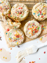 Load image into Gallery viewer, Rainbow Cereal Milk drop cookie recipe
