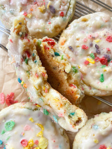 Rainbow Cereal Milk drop cookie recipe