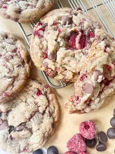 Raspberry Chocolate Chip drop cookie recipe