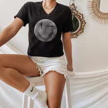 Load image into Gallery viewer, Winky Whisk Smiley t-shirt
