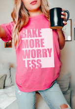 Load image into Gallery viewer, Bake More- Worry Less t-shirt
